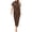Brown, variant on Sentmoon Sleep Wear Set for Women Short Sleeve Womens Tops and Work Pants for Women Comfy Regular Fit Womens Pajama Sets S-XL