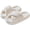 White, variant on Womens Slippers Fluffy Slippers Ultra Comfy Open Toe House Slippers Memory Foam Non-slip Indoor Outdoor Slippers Fuzzy Slippers Soft Thick Sole