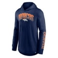 thumbnail image 2 of Men's Fanatics Navy Denver Broncos Front Runner Long Sleeve Hooded T-Shirt, 2 of 3