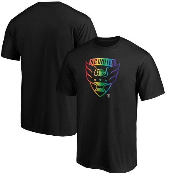 Men's Black D.C. United Pride Logo T-Shirt
