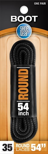 Shoe Gear Round Boot Shoe Lace, 54" Black