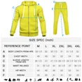thumbnail image 5 of Men's Hooded Tracksuit 35 Piece Casual Full Zip Jogging Sweatsuit Sets(Neon,2XL), 5 of 5