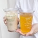thumbnail image 2 of Injueey Taza fría On Go, vasos coreanos con tapas y pajitas, letras originales, taza para bebidas frías, taza de café y refrescos Teteras, 2 of 6