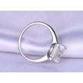 thumbnail image 3 of ORLOV DIAMONDS Princess Cut 2Ct Moissanite Engagement Ring for Women 14K White Gold Plated, 3 of 4