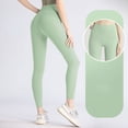 thumbnail image 2 of Women's Seamless High Waist Peach Butt Fitness Running Yoga Pants, Traceless Tummy Control Quick-Dry Workout Leggings, 2 of 8