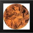thumbnail image 2 of Vintage Apple Collection 15x15 Black Modern Framed Museum Art Print Titled - Mucha Summer Medallion, 2 of 5