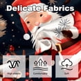 thumbnail image 3 of Santa Claus Velvet Throw Pillow Covers Set of 2 with Unique Patterns for Bed and Sofa, Available in 16x16, 18x18, and 20x20 Inches for Various Occasions, 3 of 6