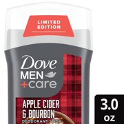 Dove Men+Care Limited Edition Aluminum Free Deodorant Stick for Men Apple Cider & Bourbon, 3.0 oz