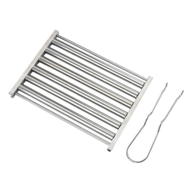 Rbaofujie Liste d'Essentiels de Cuisine Grille à Hot-Dogs en Acier Inoxydable Grille à Saucisses Grille de Gril Grille de Barbecue pour Hot-Dogs Grille à Rouleaux pour Saucisses Cuisine