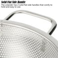 thumbnail image 5 of Spencer 3 Quart Stainless Steel Colander Silver Draining Bowl Mesh Strainer For Kitchen Food, Metal Sieve with Handles, Dishwasher Safe, 5 of 12