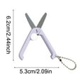 thumbnail image 3 of shyuyusa Mini Folding Scissors With Key Chain Mini Telescopic Small Foldable Scissors Portable Safe Pocket Travel Scissors Retractable Kids Shears Sharp For Cutting, Scrapbooking, Crafting, 3 of 6