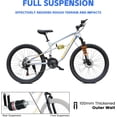 thumbnail image 2 of Ambifirner 26" Mountain Bike for Men, 21-Speed Commuter Bicycle with High-Strength Frame, Disc Brakes, Adjustable Seat & Comfort Grip Handle, Ideal for Road, Mountain & Urban All Terrain, 2 of 8