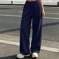 thumbnail image 6 of Xdegoge High Waisted Palazzo Pants for Women Baggy Drawstring Straight Leg Pants with Pockets Comfy Activewear Workout Running Relaxed Fit Summer Bottoms, 6 of 6
