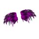 thumbnail image 4 of Chal de plumas artificiales, chal gótico con capas de plumas para disfraz Violeta, 4 of 9