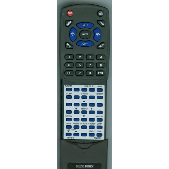 Replacement Remote for PANASONIC 6451048745, RT6451048745, MXDA, PTVW330U