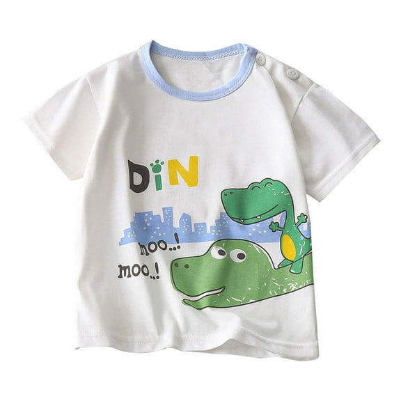 MUXiin Toddler Tshirts Boys 4t Graphic T-Shirts Cute Funny Short Sleeve T-Shirt Comfortable Holiday Shirts Toddler Baby Boy Clothes