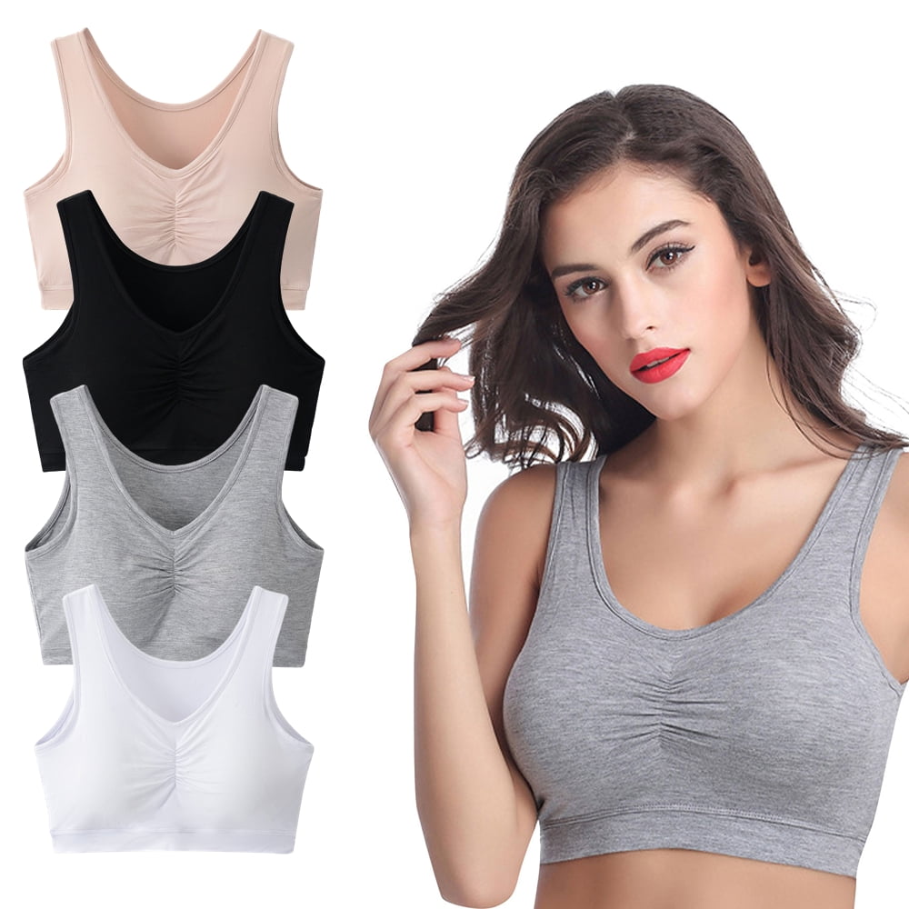 Mlqidk 2-Pack Sports Bras for Women,Large Bust High Impact Sports Bras High Support No Underwire