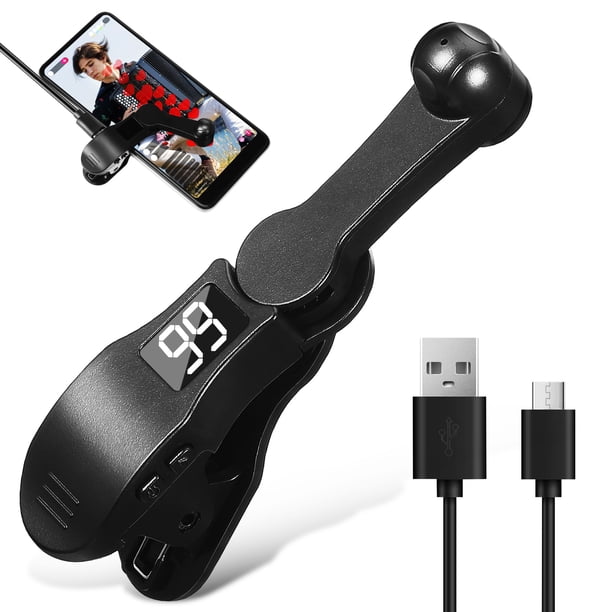 GOOHOCHY Clicker automático para teléfono, clicker de pantalla, clicker USB, clicker de teléfono de velocidad ajustable con pantalla de velocidad para transmisión en vivo