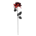 thumbnail image 2 of 2 Pack, Artificial Flower Stems 16 Inch Gothic Halloween Decor Fake Flower Arrangement Spooky Halloween Decorations for Halloween Party Wedding Home Red and Black, 2 of 6