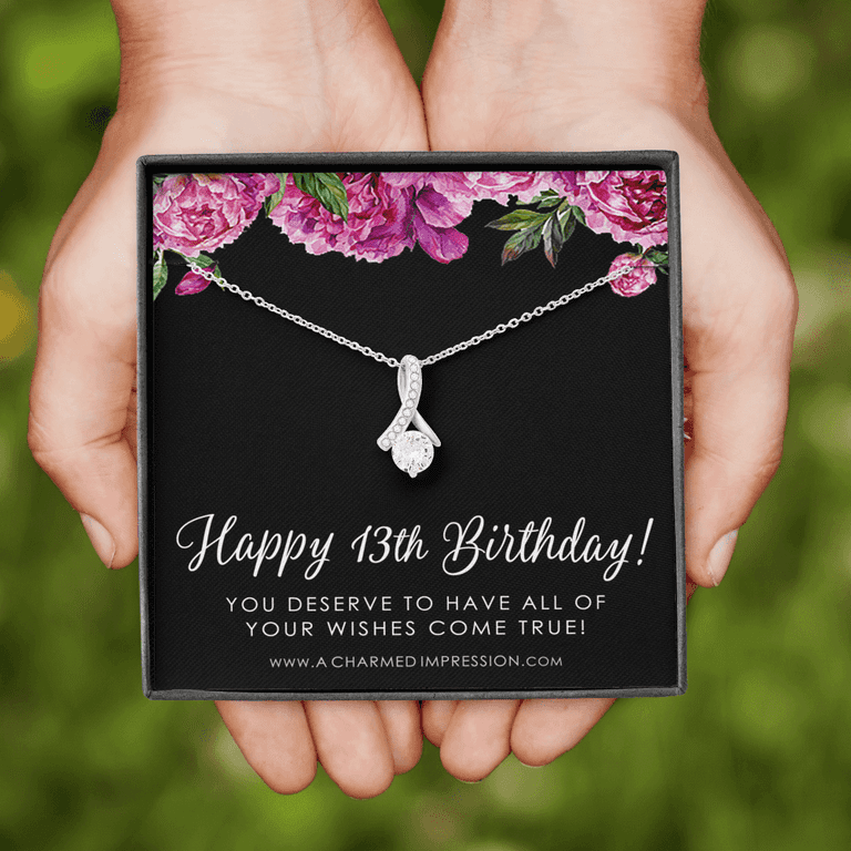 13th Birthday Gift Necklace,13th Birthday Girl, Gift for 13 Year Old Girl  Gifts