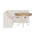 thumbnail image 3 of Linon Coin de Rangement Troyin avec Table Ronde Bicolore en Blanc/bois Naturel, 3 of 11