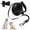 Black, variant on ZDSSY Retractable Dog Lead 26 ft, Improved Roller Lead with Anti Bite Woven & Rope Poop Pocket Holder, Quick Brake Button for Dogs up to 110 Ibs, Black