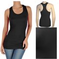 thumbnail image 4 of Women's Seamless Racerback Tank Top Stretch Sleeveless Basic Cami Sports Black, 4 of 4