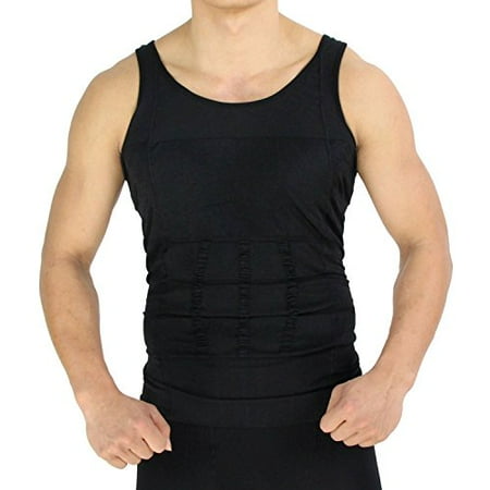 Mens Compression Shirt, Body Shaper Workout Tank Tops Training Shirt