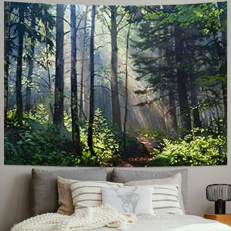 Creowell Small Nature Tapestry Wall Hanging Aesthetic Tapestries