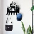 thumbnail image 2 of Gancho para colgar abrigos de animales de hierro ganchos de pared decorativos colgador de llaves, decoración negro para sombrero BLESIY Perchero creativo, 2 of 8