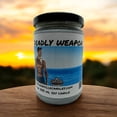 thumbnail image 5 of Deadly Weapon Vegan Coconut Soy 12 oz/ 355 ml Candle Hand-poured, Eco-friendly, Clean Burning, Woodsy/ Clean, 5 of 5
