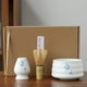 thumbnail image 2 of Juego completo de té matcha japonés, cuenco de matcha de 580 ml, accesorios de té para uso japonés. azul 4 hojas, 2 of 3