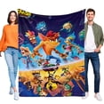 thumbnail image 1 of Crash Bandicoot anti-pilling, suave, ligera, esponjosa y acogedora de lujo para hogar y cocina – Perfecta para niños y adultos,120X80cm, 1 of 6