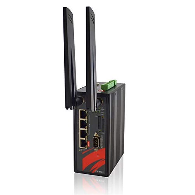 ICR-4103-A - Ethernet Industrial LTE/4G Router, DIN Rail Mount, Hardened -40 to +75 Celsius