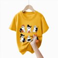 thumbnail image 5 of TOWED22 Toddler Girls Boys Halloween Shirts Fun Graphic T-Shirt Fall Tee Top Short Sleeve Cute Kids Clothes, 5 of 5