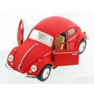 5" Kinsmart 1967 VW Volkswagen Beetle Matte Diecast Model Toy 1:32 Red