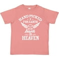 thumbnail image 3 of Inktastic Handpicked for Earth by My Aunt in Heaven with Angel Wings Boys or Girls Toddler T-Shirt, 3 of 5