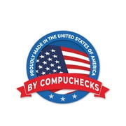 Compuchecks 50 high Security Check Paper Compatible with QuickBooks Blank Computer Check on Top - Blue Basketweave
