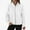 White, variant on TAGOLD Womens Sweater Coats,Casual Plus Size Fall Jacket for Womens,Women's Loose Solid Color Long Sleeve Casual Zipper Tops Blouse With Pocket Sweatshirt Jackets White XL