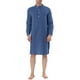 thumbnail image 1 of Camisón de hombre INSPIRE CHIC con cuello Henley y banda, pijama, bata de noche XL, color marino, 1 of 5