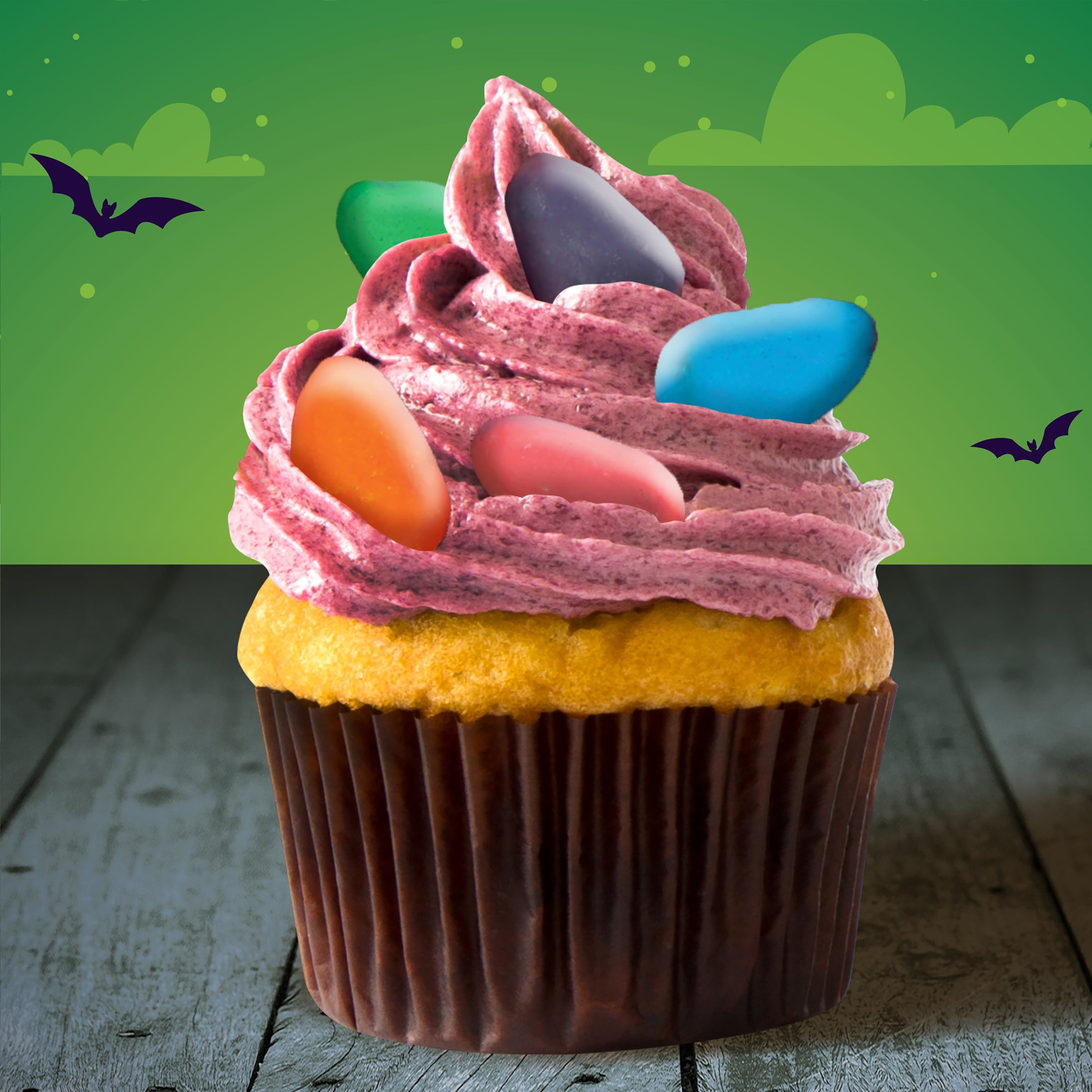 Nerds Halloween Candy Corn, Rainbow-Shelled Nerds-Flavored Mellowcreme, 8 Ounces, Laydown Bag