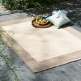 thumbnail image 3 of Couristan 5.75' x 9' Flatwoven Rectangular Area Throw Rug - Beige and Brown, 3 of 14