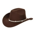 thumbnail image 2 of Segolike Western Cowboy Hat Sun Hat Fedora Hat for Travel Outdoor Music Festival Dress, 2 of 8