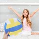 thumbnail image 4 of Pelota de voleibol de peluche, juguete de voleibol para niños, juguete para sofá cama, 4 of 8