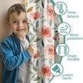 thumbnail image 3 of Blackout Kids Curtains,Pioneer Flower Floral Print Pattern Childrens Insulated Curtains Set Of 2,Bedroom Essentials,Toddler Room Decor 42"x54", 3 of 5