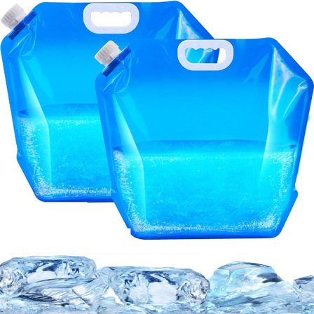 2 PCS Ice Bath Bags Blue Eazeefreeze Ice Bath Bags Cold Plunge  Accessories with Handle(10L)