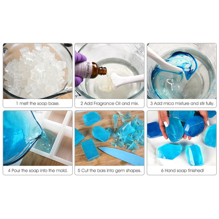 SEISSO Mica Powder for Epoxy Resin Color Pigment Dye Soap Mold Shimmer Body  Butter 8 Color Pearlescent Pigment Powder for Lip G - Mica Powder for Epoxy  Resin Color Pigment Dye Soap