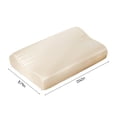 thumbnail image 3 of Funda de almohada de satén de seda para el cuidado del cabello y la piel | Cierre de cremallera, 60 x 40 cm | Suave, transpirable y refrescante, ideal para cabello rizado y antiarrugas | Vari, 3 of 5