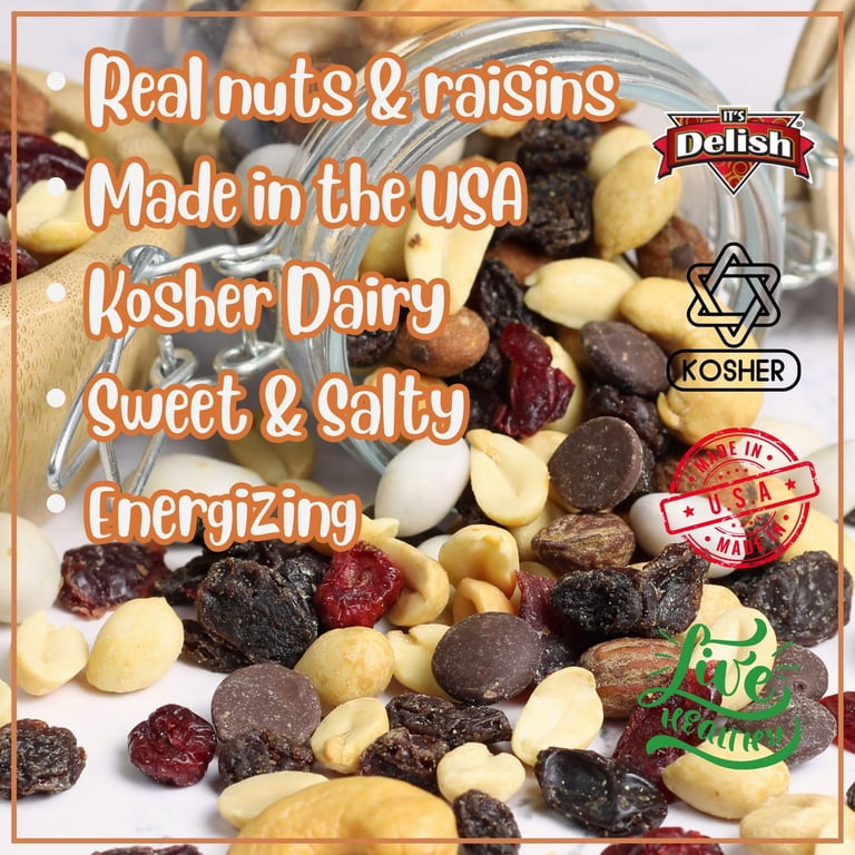 Its Delish, Trail Mix, 1 LB Bag, Greek Yogurt Chocolate Fruit Nuts