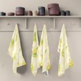 thumbnail image 5 of Yellow Lotus Garden Kitchen Towels Set of 4 Tea Towels for Kitchen Decorative Waffle Dishcloths 28x18in, 5 of 7